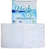 Disposable Washcloths for Comfort Bath & No Rinse Body Wipes - Aloe Vera best antibacterial body wash + No Rinse Bathing. Ideal for Outdoor Shower, Camping Bath, Adult washcloths, Handicap Bath by wash up 1-2-3 ...