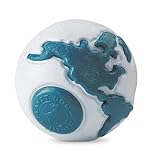 Planet Dog Old Soul Medium Orbee-Tuff Orbee with Treat Spot, Silver/Teal