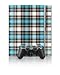 Turquoise Plaid Design PS3 Playstation 3 Body Protector Skin Decal Sticker