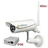 Alle 5 Bild(er) anzeigen TriVision wasserdichte IR CUT FILTER Überwachungskamera Nacht-Vision IP Kamera Wifi, Mit eingebauten SD-Speicherkarte Karte Slot 802.11n 15m IR Wireless Lan IP Kamera Netzwerk Webcam Cam ** Überwachung rund um die Uhr durch leistungsstärke Software
