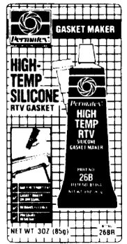 Permatex 81160 #26 Hi Temp Red RTV Silicone Gasket Maker, 3 oz. Tube