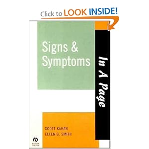 Click here to buy In A Page Signs and Symptoms (In a Page Series) by Scott Kahan and Ellen G. Smith.