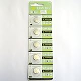 5 of CR1220 Alkailine Button Cell Watch Battery