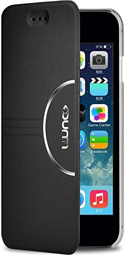 Iphone 6 plus Case, Aura Series Leather Hard Cover Skin Protective Ultra Slim Folio Flip Case for Apple Iphone 6 plus 5.5inch