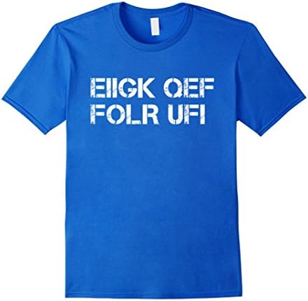 Men's Hidden Words T-Shirt - Hidden Funny Joke Message F*uck OFF 3XL Royal Blue