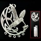 Small Pewter Wind Chime - Hummingbird - Small Wind Chime