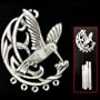 Small Pewter Wind Chime - Hummingbird - Small Wind Chime