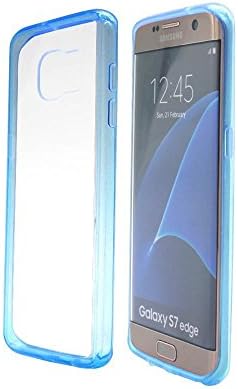 Galaxy S7 Case, Ebakx[Acrylic Clear Cushion]Transparent Colorful Acrylic Clear Hard Case For Samsung Galaxy S7 Hybrid Bumper and Ultra Slim Clear Back Hard Panel Cover (Crystal Clear Blue )