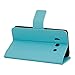 kwmobile Elegant synthetic leather case for the Huawei Ascend Y300 with magnetic fastener and stand function in light blue