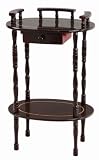 Phone Table with Drawer and 2 Tier Design in Cherry Finish Phone Table with Drawer and 2 Tier Design in Cherry Finish