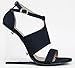 Qupid BURTON-01 Clear Lucite Wedge Heel Open Toe Sandal