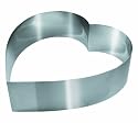 Kaiser 658575 Herz-Tortenring groß, Edelstahl 21 cm