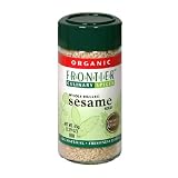Frontier Organic Hulled Sesame Seed, 2.29-Ounce Container (Pack of 6)