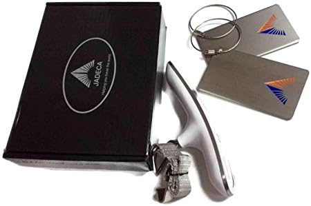 3 Piece Travel Set Handheld Luggage Scale Plus 2 Stainless Steel Luggage Tags