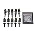 Motorcycle Wellnut Bolt Kit - Windscreen - Black - Honda CBR 600rr 1000rr, Suzuki GSXR 600 750 1000, Yamaha R1 R6 R6s, Kawasaki ZX6R ZX9R ZX10R ZX12R