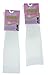 2 Pairs Dr. Motion Compression Knee-Hi Women's Socks White Size 9-11