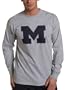 Michigan Wolverines Athletic Oxford Long Sleeve T-Shirt (Medium, Athletic Oxford)