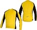 Mens More Mile Yellow Long Sleeve winter Cycle Jersey Top