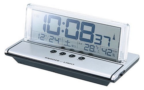 I.D.E.Ainternational LCD電波アラームクロック LCR015-SY \5000 