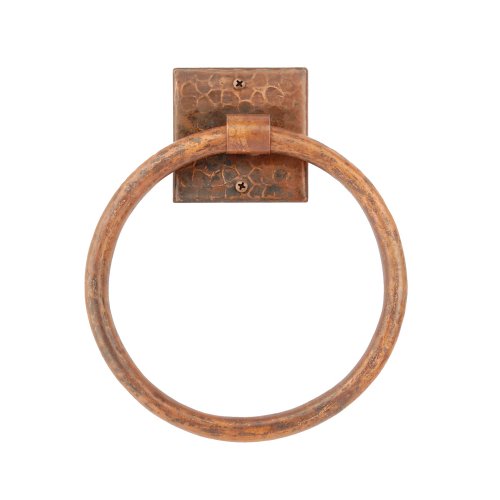 Buy Premier Copper Products TR7DB 7-Inch Hand Hammered Copper Towel Ring Oil Rubbed BronzeB0059143XK Filter