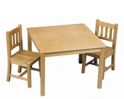 Guidecraft Hardwood Mission Table and Chairs Set