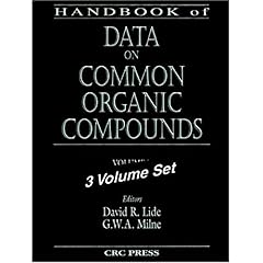 【クリックで詳細表示】Handbook of Data on Common Organic Compounds