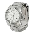 Geneva Platinum Mens Round Face Link Watch