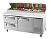 Turbo Air TPR-67SD-D2 Solid Door and Drawer Pizza Prep Table