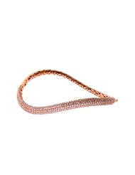 Sterling Silver Cubic Zirconium Pink Bangle