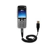Coiled Power Hot Sync and Charge USB Data Cable w/ Tip Exchange for the O2 XPhone II - Gomadic Brand