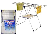 18M FOLDING CLOTH CLOTHES AIRER DRYER HORSE RACK INDOOR OUTDOOR NEW LAUNDRY