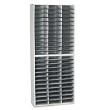 LITERATURE SORTER A4 72COMP D/GREY 25121