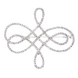 Spectacular C.Z. Diamond Silver Pin Brooch (Holiday Special)