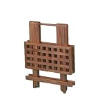 AFI 60030 SeaTeak Boat Grate-Top Fold-Away Table