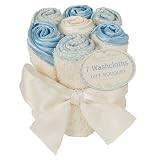 Bumkins Organic Cotton Washcloth Bouquet - Dusty Blue