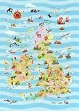 Falcon Deluxe Puzzle - Map Uk/Eire (352 XXL pieces)