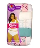 Fruit Of The Loom Womens Plus Size 5 Pack Fit for Me Cotton Hi Cut Brief