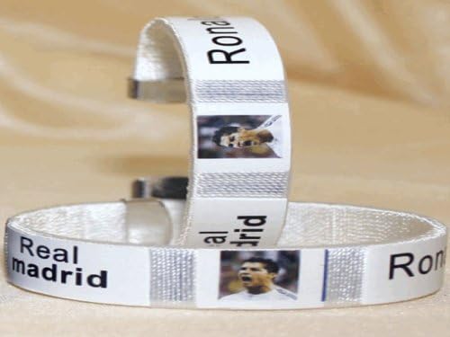 Real Madrid Fc Football Soccer Cristiano Ronaldo Wristband Wristlet Bracelets
