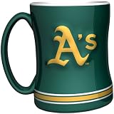 MLB Oakland Athletics 15-Ounce Sculpted Relief Mug