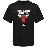 Chicago Bulls adidas Black Primary Logo T-Shirt