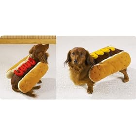 Dog Costume - Hot Diggity Dog Halloween Costume (Hot Dog w/Mustard) - Large