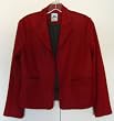 Red/Black Mini Hounds Tooth Blazer Jacket with Notch Collar Fully Lined 2 Pockets Sizes XS-XL