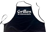 Produkt-Bild: GRILLEN IST M&Auml;NNERSACHE; Grill - Sch&uuml;rze (Latzsch&uuml;rze - Grillen, Kochen, Berufsbekleidung), schwarz