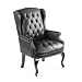 Boss Wingback Traditional Guest Chair, Black