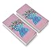 Blue Cat Flower Hat Eraser Set of 2