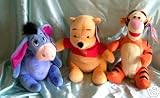 Toys : WINNIE THE POOH SET 3 SOFT TOYS - POOH, EEYORE & TIGGER 10"