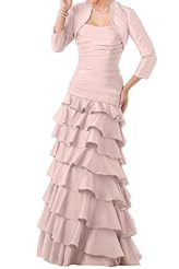 Taffeta Evening Dress/Prom Dress  With Ruffles