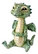 Sneaky Green Baby Dragon Figurine - Cold Cast Resin - 3.75'' Height