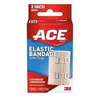 ACE Elastic Bandage with Clips, 3 Inches