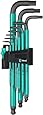 Wera 950 SPKL/9 SM N Hex Key Set with Two-Component Storage Clip, 9-Pieces